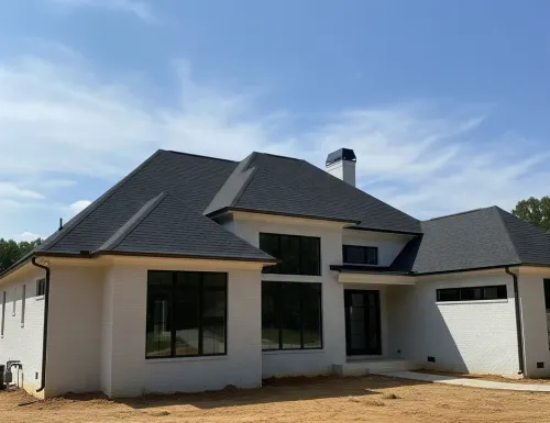 Professional roofing team completing a quality roof installation in Woodstock, GA