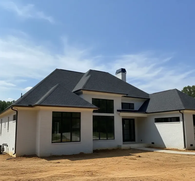 Best Woodstock Roofer team performing a free roof inspection on a residential home in Woodstock, GA